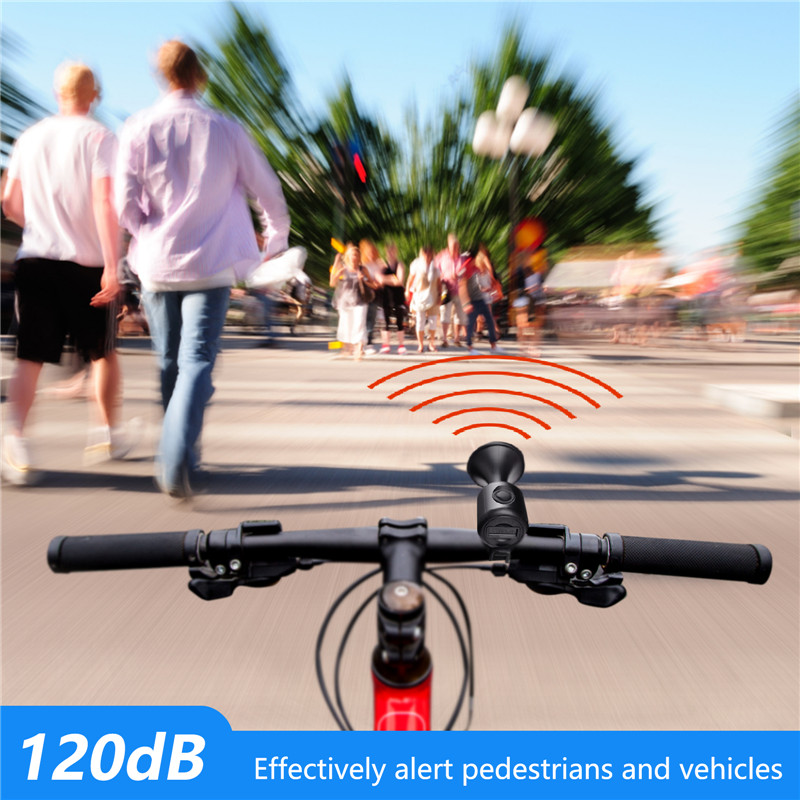 Bicycle Bell Ring Bike Electronic Loud Horn Safety Alarm Electric Waterproof Bicycle Warning Bell Bike Bicycle Accessories