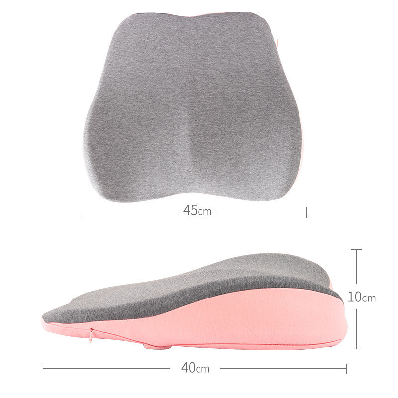 Memory Foam Lumbar Support Cushion Pain Relief Chair Pillow Backrest Back Cushion Massage Waist Cushion Car Seat Waist Support