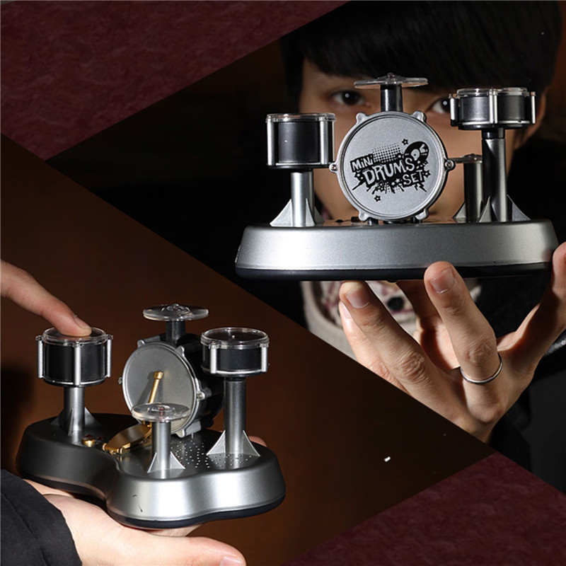 Exqusite Mini Musician Convert Drum Kit Toy Creative Electronic Finger Touch Mini Drums Percussion Toys Give Friends Gifts