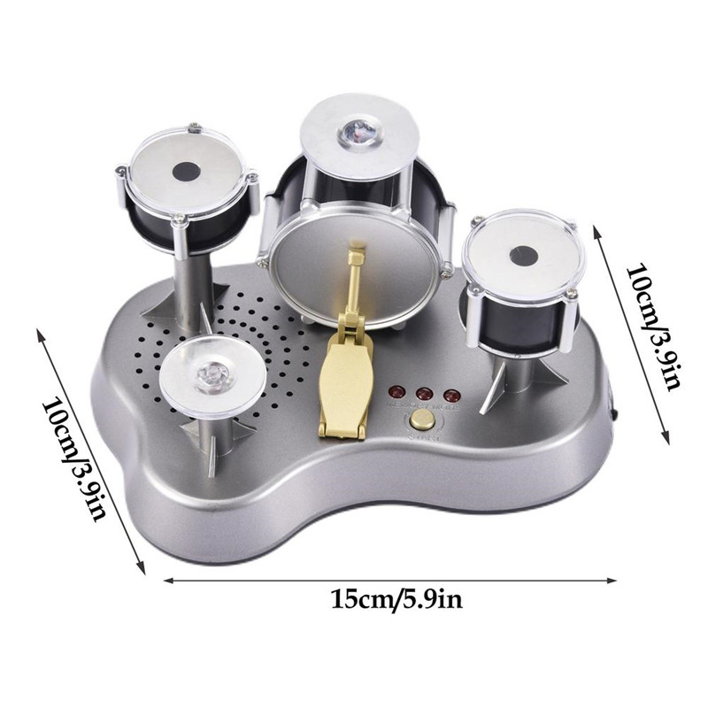Exqusite Mini Musician Convert Drum Kit Toy Creative Electronic Finger Touch Mini Drums Percussion Toys Give Friends Gifts