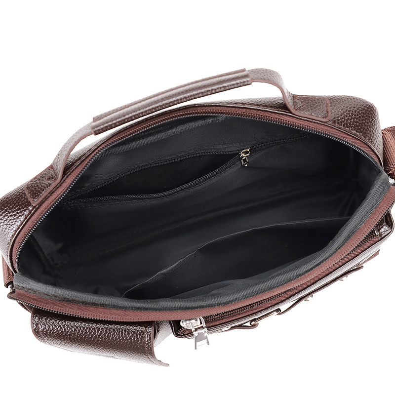 PU Leather Bag Men's Handbag Vintage Messenger Bag Men Crossbody Shoulder Bags Male Briefcase Bag Casual Tote Bag For Men