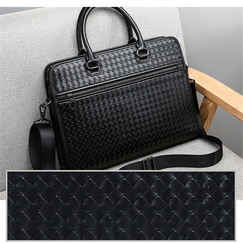 Luxury Genuine Leather Men's Business Bag Casual Shoulder Bag Laptop Bag Large Capacity Briefcase Male Handbag Travel Bags