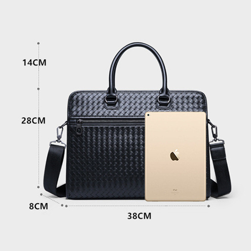 Luxury Genuine Leather Men's Business Bag Casual Shoulder Bag Laptop Bag Large Capacity Briefcase Male Handbag Travel Bags