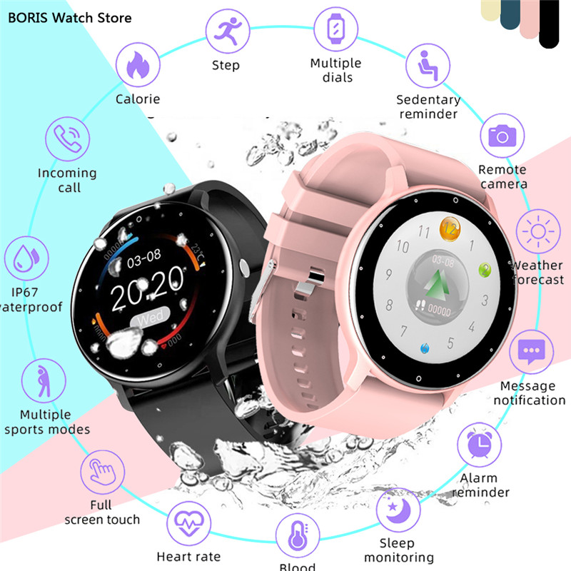 Smart Watch Men Women Full Touch Screen Sport Fitness Watch IP67 Waterproof Bluetooth Bracelet For Android IOS Smartwatch