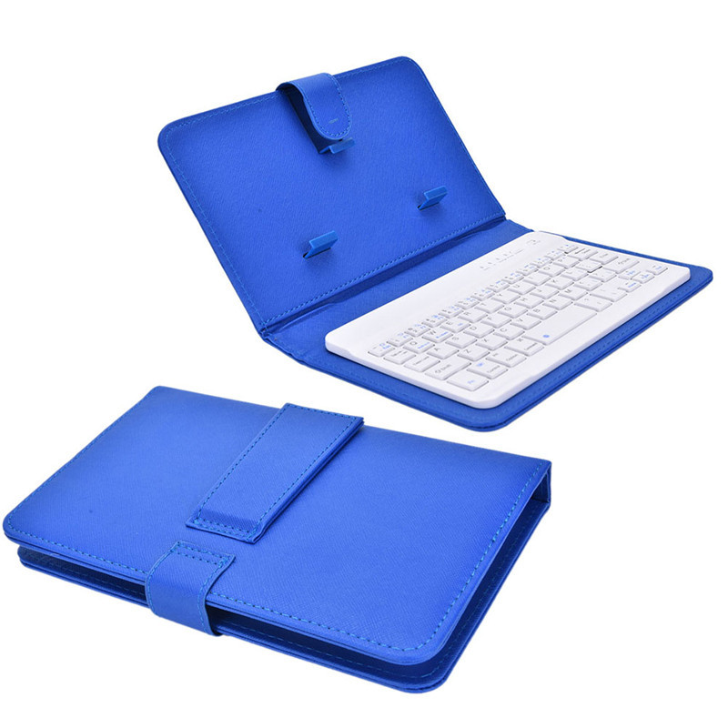 PU Leather Phone Wireless Keyboard Case For iPhone Protective Mobile Phone With Bluetooth Keyboard For 4.5-6.8inch Smartphone