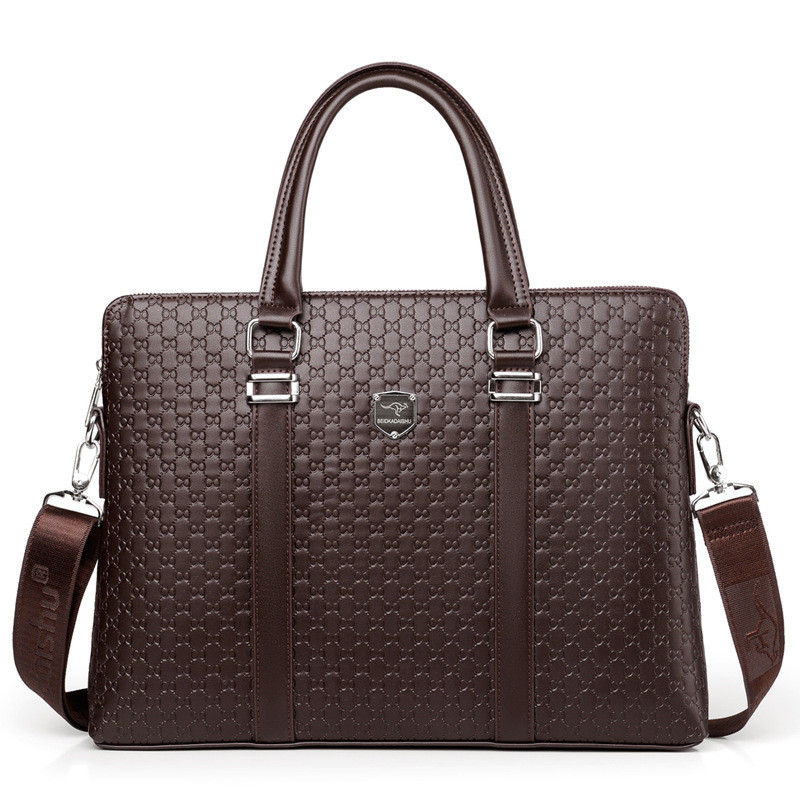 Luxury Men's Briefcase Tote Fashion Shoulder Bag 14 inch Laptop Bag Large Capacity Male Business Handbag Travel Bags for Man