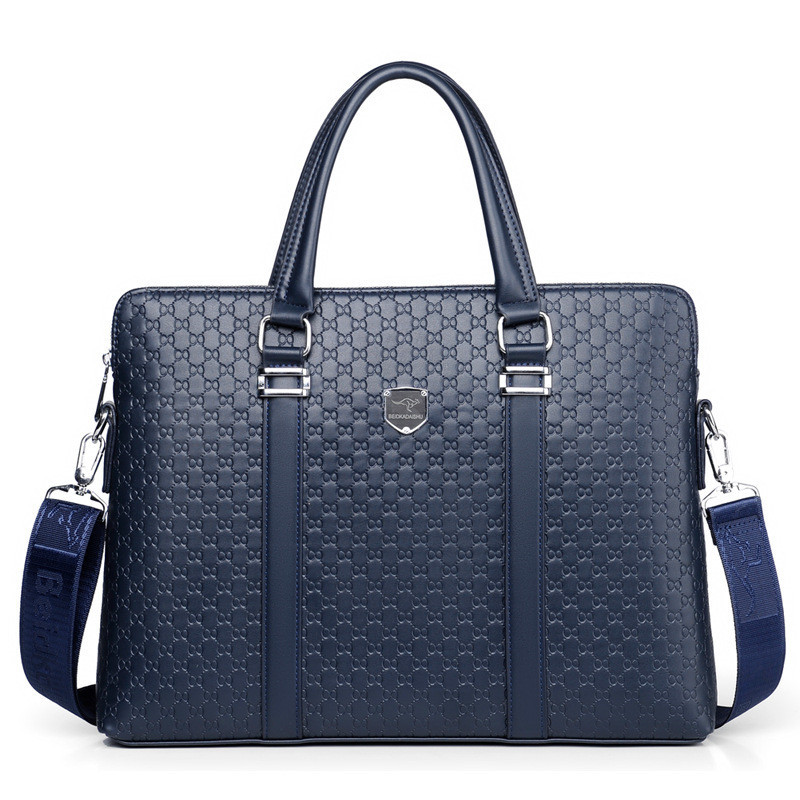Luxury Men's Briefcase Tote Fashion Shoulder Bag 14 inch Laptop Bag Large Capacity Male Business Handbag Travel Bags for Man