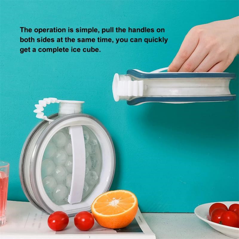 2 In 1 Silicone Ice Hockey Mold And Kettle Ice Shape Making Mould Box Ball Maker Bar Kitchen Accessories Utensils Home Gadgets