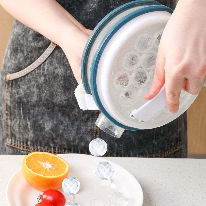 2 In 1 Silicone Ice Hockey Mold And Kettle Ice Shape Making Mould Box Ball Maker Bar Kitchen Accessories Utensils Home Gadgets