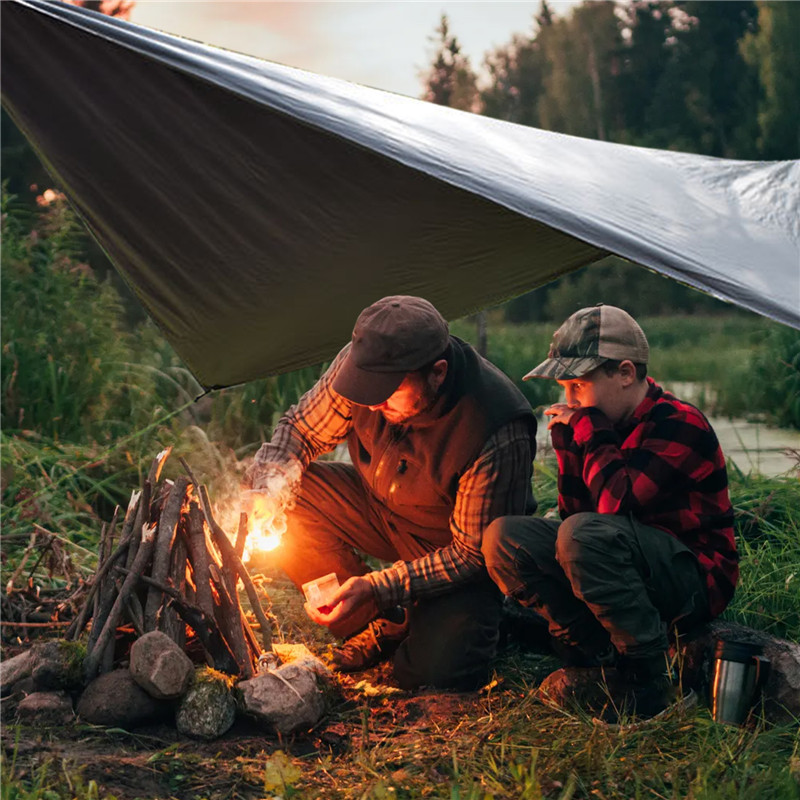 Rhombus Waterproof Tarp Tent Shade Outdoor Camping Hammock Rain Fly UV Garden Awning Canopy Sunshade Beach Sun Shelter
