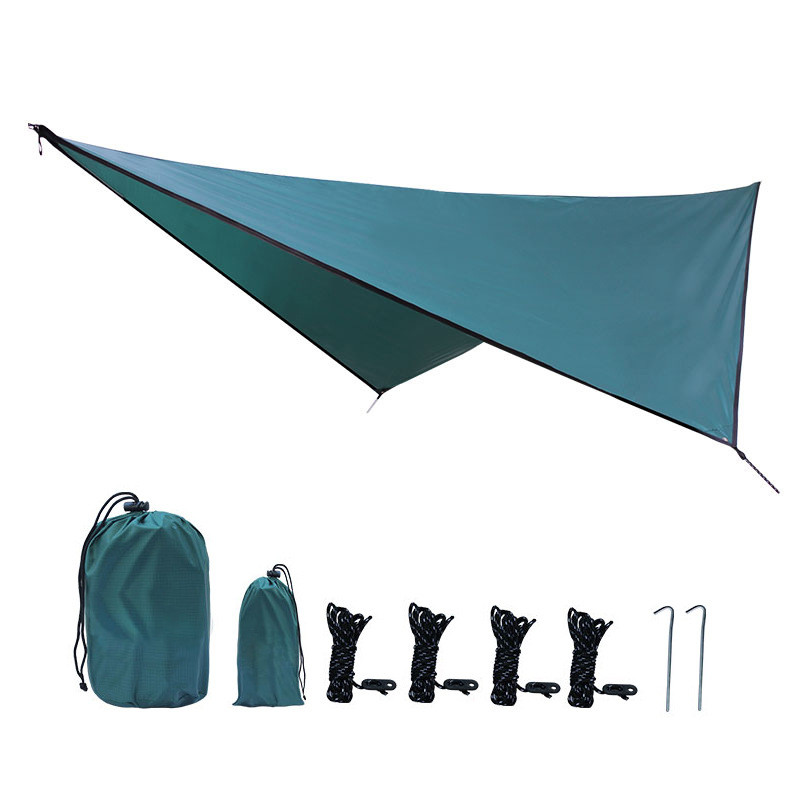 Rhombus Waterproof Tarp Tent Shade Outdoor Camping Hammock Rain Fly UV Garden Awning Canopy Sunshade Beach Sun Shelter