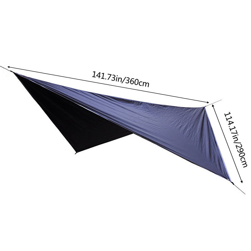 Rhombus Waterproof Tarp Tent Shade Outdoor Camping Hammock Rain Fly UV Garden Awning Canopy Sunshade Beach Sun Shelter
