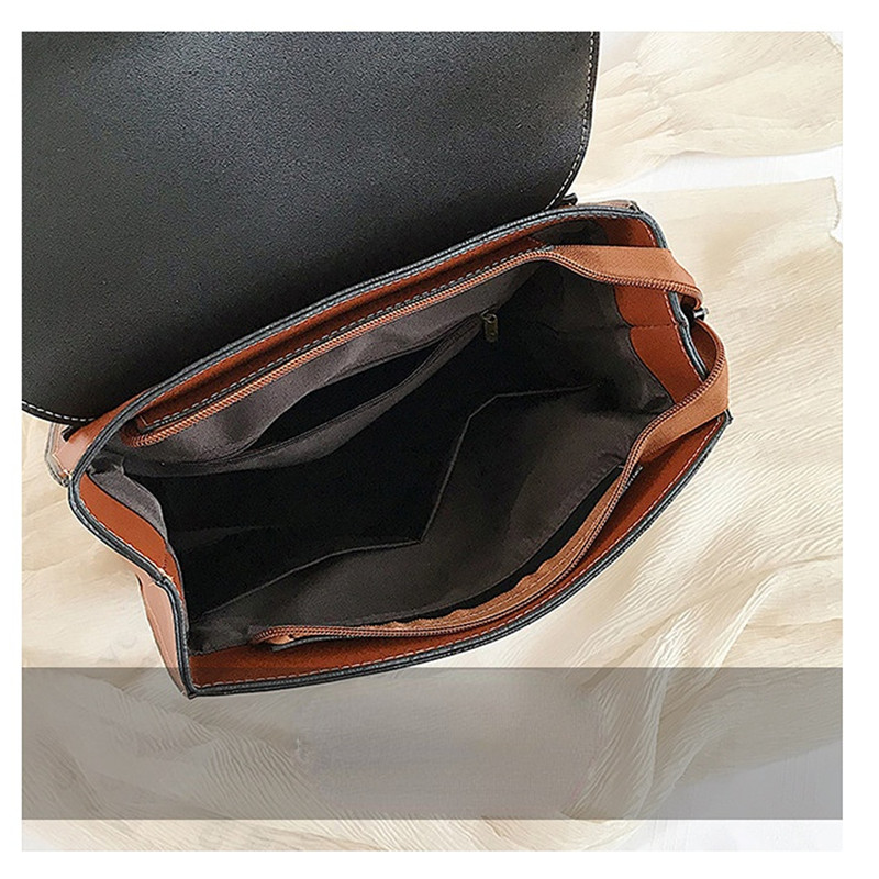 Vintage Ladies Backpack Female PU Leather Bag Women's Backpack Fashion Bookbag for Girls High Quality Casual Shoulder Bag