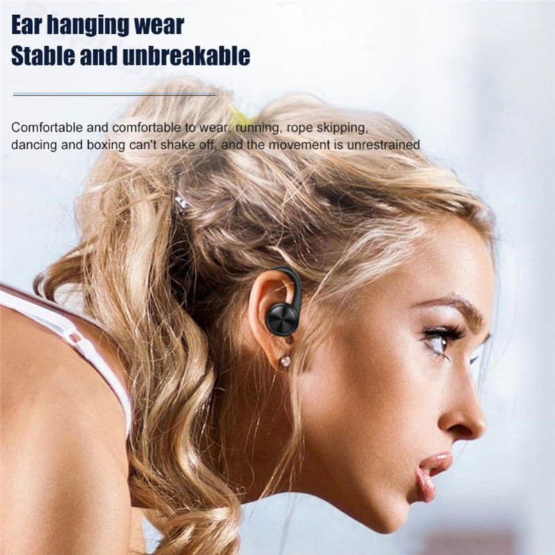 R200 TWS Bluetooth Headphones True Wireless Stereo Earphones Sports Wireless Earbuds Ear Hook Waterproof Headset with Microphone