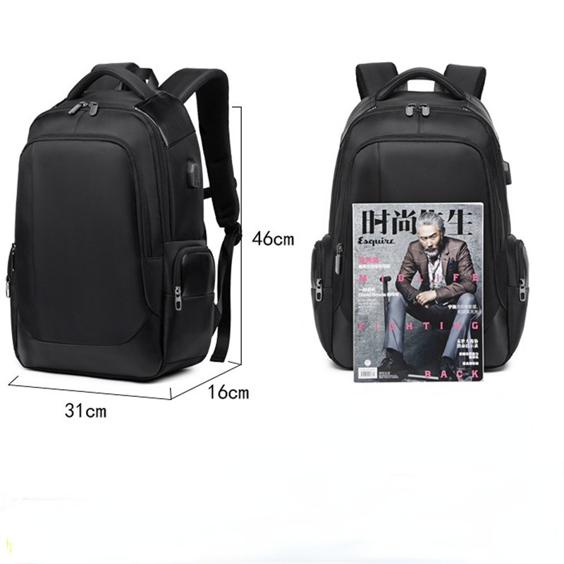 Men's Waterproof Backpack Casual Business Backpack Men Stylish Book Bag USB 15.6 Inch Laptop Bag Back Travel Rucksack Male Bags