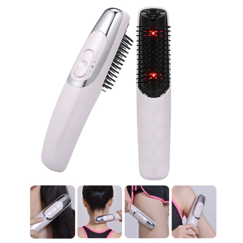 Hair Growth Care Electric Wireless Infrared Ray Massage Comb Hair follicle Stimulate Anti Dense Anti Hair-loss Head Massager
