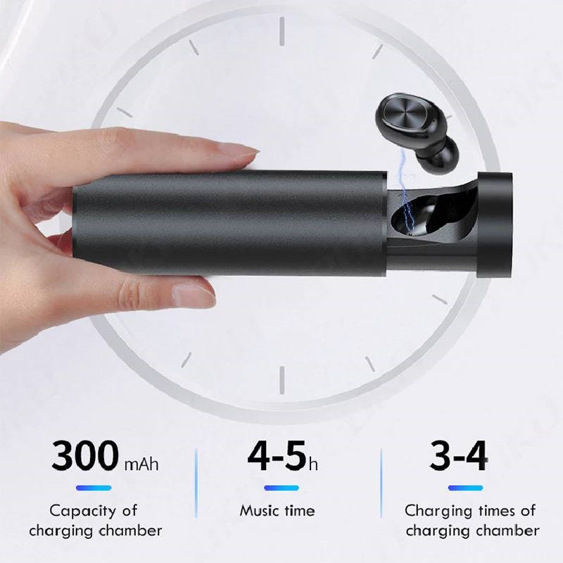 Wireless Bluetooth Earphone Touch Sport True Wireless Headphone LED Display Stereo Headset Mini Earbuds with Micrphone