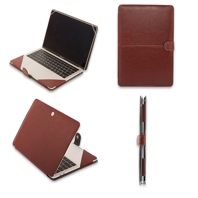 PU Leather Laptop Case for Macbook Pro13.3/A2159/A2338 15.4 A1707/A1990 Air 13.3 Touch ID A1932/A2179/A2337 Protective Cover Bag