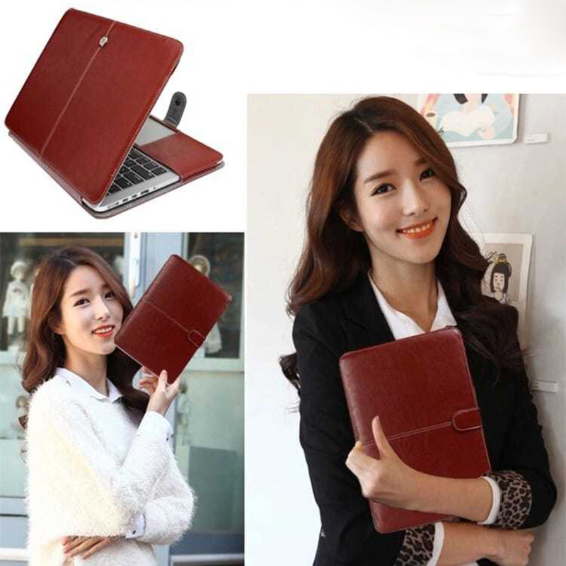 PU Leather Laptop Case for Macbook Pro13.3/A2159/A2338 15.4 A1707/A1990 Air 13.3 Touch ID A1932/A2179/A2337 Protective Cover Bag