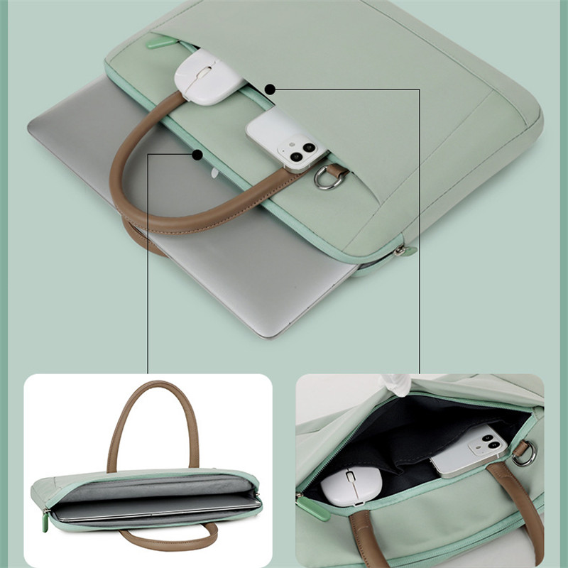 Laptop Bag 13 14 15.6 Inch Notebook Computer Case For Macbook Air Pro 13 Shoulder Handbag Men Women Waterproof Briefcase Bag