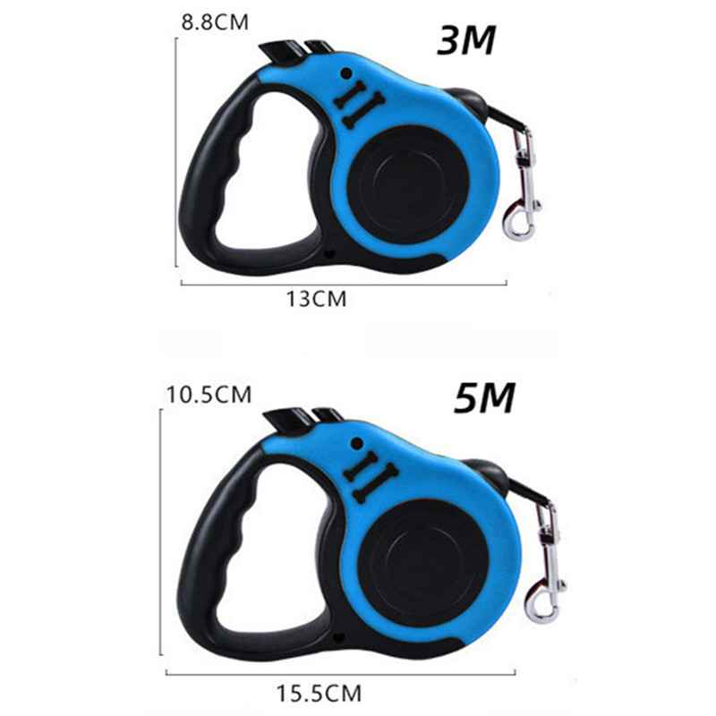 3M/5M Dog Leash Pet Dog Automatic Retractable Leash for Large Dog Puppy Stretching Traction Rope Extending Walking Leads