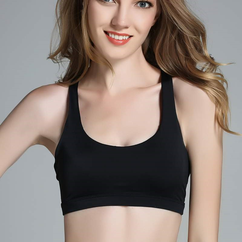 Women Fashion Cross Back Sport Bras Fitness Tank Top Shockproof Run Tight Yoga Bra Fitness Jogging Tops Underwear Brassiere