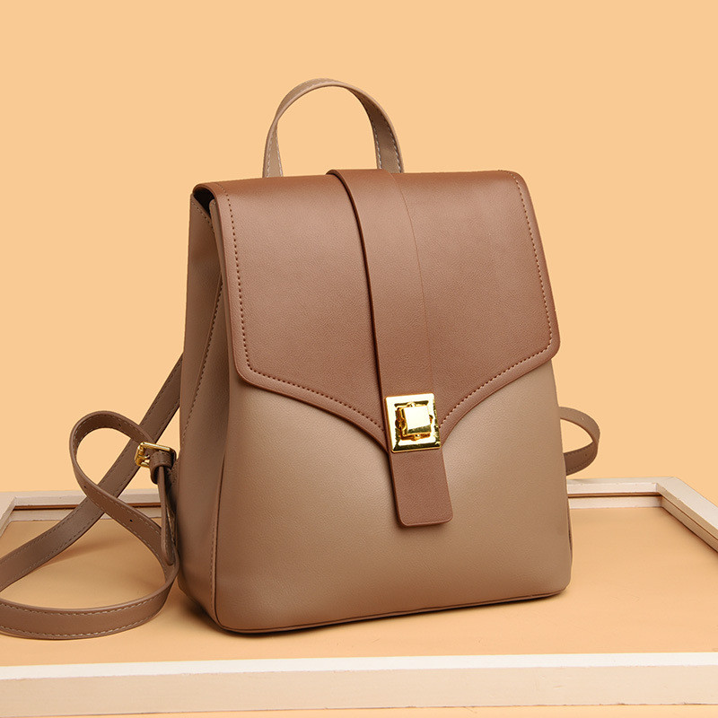Luxury Female High Quality Leather Backpack Cowhide Ladies Backpacks  Women Shoulder Bags College Book Bag Girl Leather Rucksack