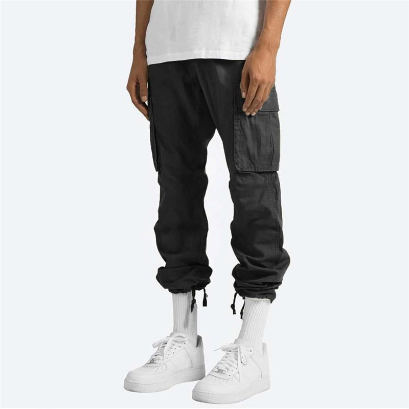Autumn Men Pants Hip Hop Harem Joggers Pants New Casual  Male Trousers Mens Overalls Solid Multi-pocket Pants Sweatpants
