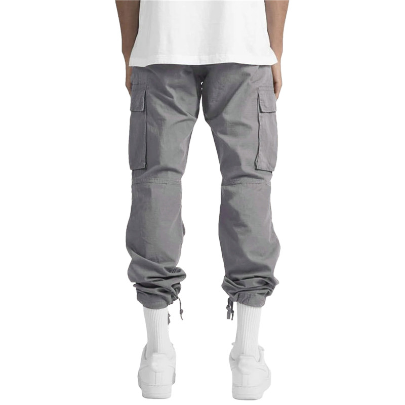 Autumn Men Pants Hip Hop Harem Joggers Pants New Casual  Male Trousers Mens Overalls Solid Multi-pocket Pants Sweatpants