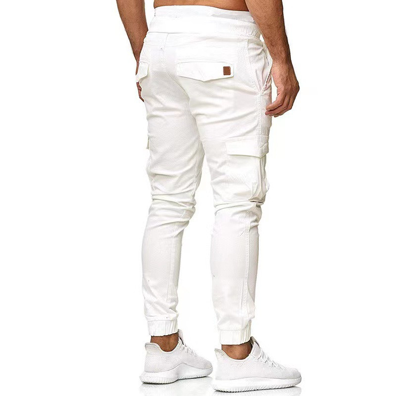 Fashion Men Pants Hip Hop Harem Joggers Pants New Male Trousers Mens Joggers Solid Multi-pocket Pencil Pants Sweatpants