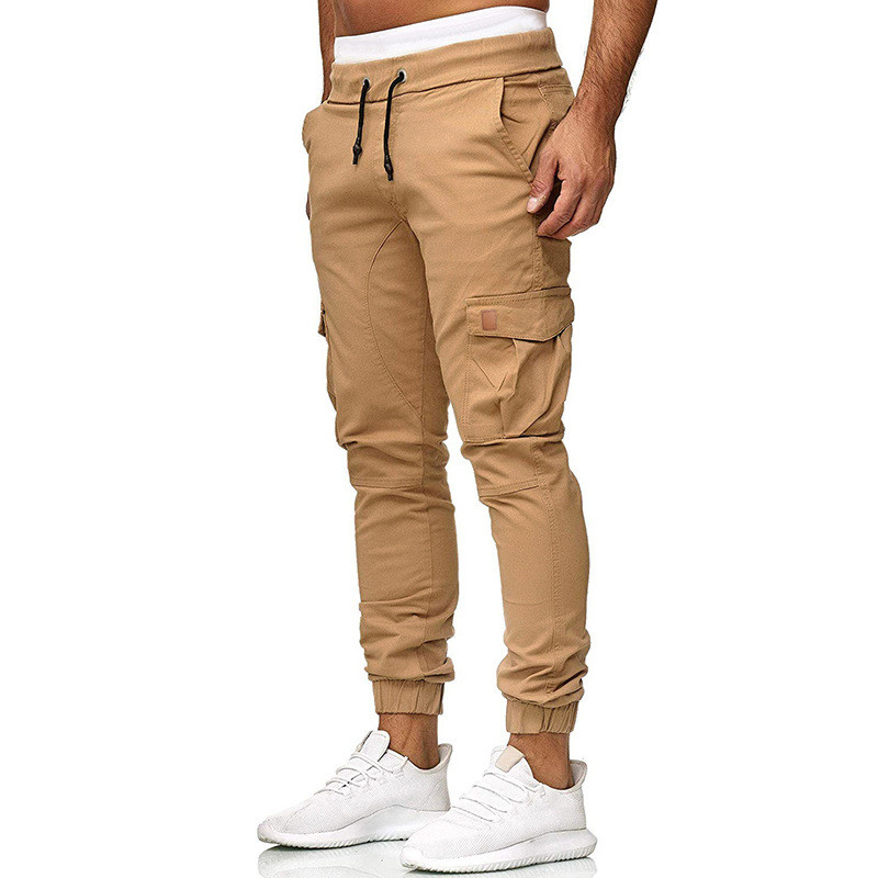 Fashion Men Pants Hip Hop Harem Joggers Pants New Male Trousers Mens Joggers Solid Multi-pocket Pencil Pants Sweatpants