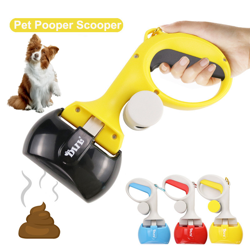 Pet Dog Pooper Scooper Portable Outdoor Cleaner Garbage Picker Poop Bag Collection Convenient Cleaning Tools Dog Poop Collector