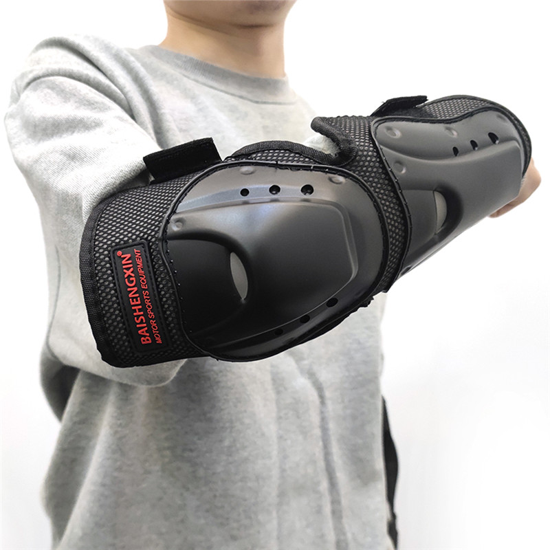 4pcs/set Motorcycle Bike Racing Skating Elbow Knee Shin Armor Guard Protector Guards Protective Motocross Cycling Sport Gear Pad