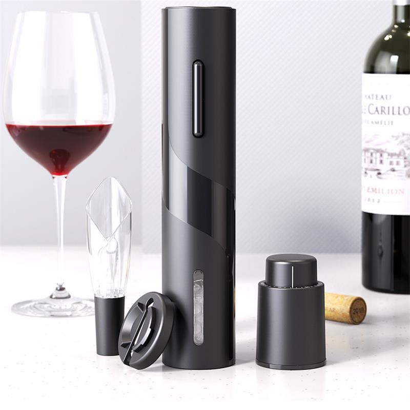 Electric Wine Corkscrew Battery Automatic Bottle Opener Electric Red Wine Opener Kit Foil Cutter Kitchen Accessories