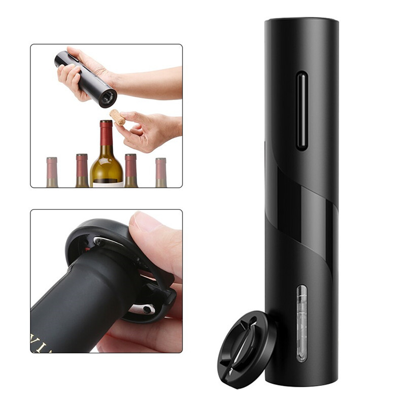 Electric Wine Corkscrew Battery Automatic Bottle Opener Electric Red Wine Opener Kit Foil Cutter Kitchen Accessories