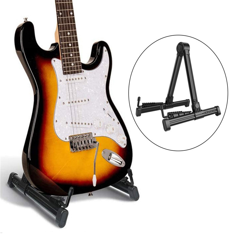 Portable Guitar Stand Holder ABS Plastic Retractable Foldable Rack  Holder for Bass Guitar Violin Ukulele for Guitarist