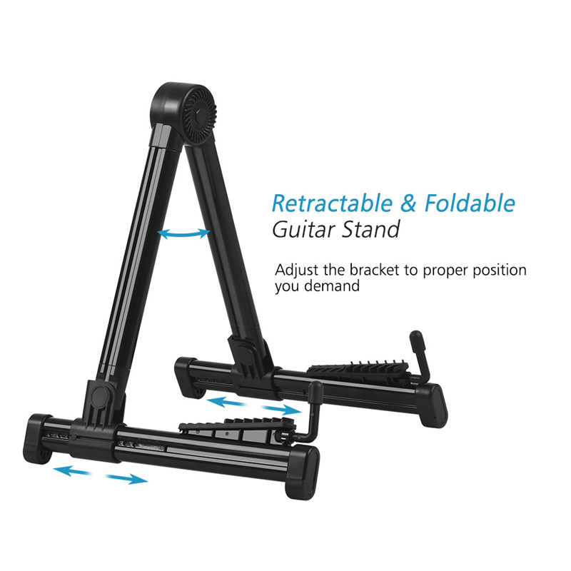 Portable Guitar Stand Holder ABS Plastic Retractable Foldable Rack  Holder for Bass Guitar Violin Ukulele for Guitarist