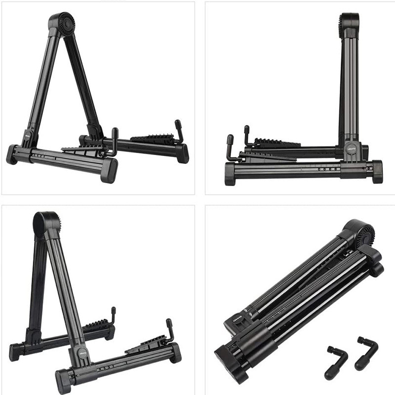 Portable Guitar Stand Holder ABS Plastic Retractable Foldable Rack  Holder for Bass Guitar Violin Ukulele for Guitarist