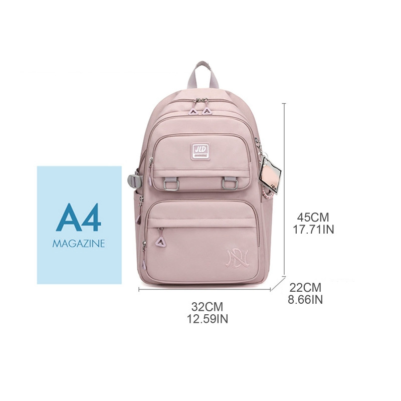 Fashion School Backpack for Teenage Girl Boy Female Women Backpacks Shoulder Bag Nylon Waterproof Casual Daypack Schoolbag