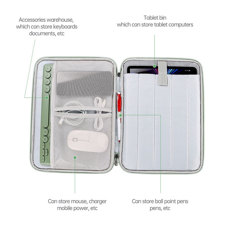 Tablet Sleeve Carrying Case for iPad Pro 10.5 11 12.9 Inch Air Storage Bag Shockproof Pouch Tablet Cover Handbag Accessories