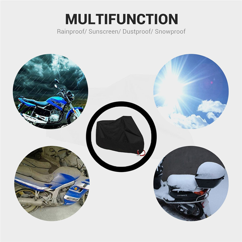 Motorcycle Cover Waterproof All Season Motorbike Cover Dustproof UV Protective Outdoor Indoor Moto Scooter Motorbike Rain Cover