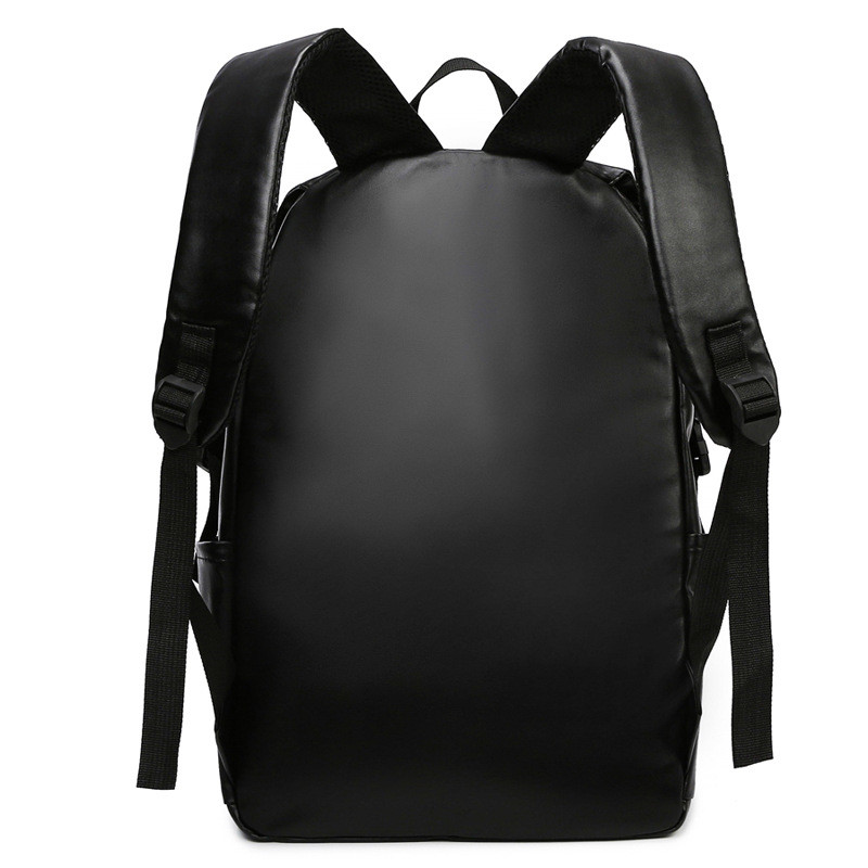 PU Leather Men Backpack Business Casual Backpacks 15.6 inch Laptop Bag Fashion Waterproof Travel School Bag Male Rucksack