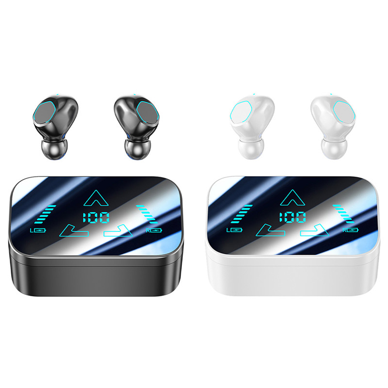 Wireless Bluetooth Earphones Transparent Touch Intelligent Digital Display Headset HiFi Headphone Noise Reduction Gaming Earbuds
