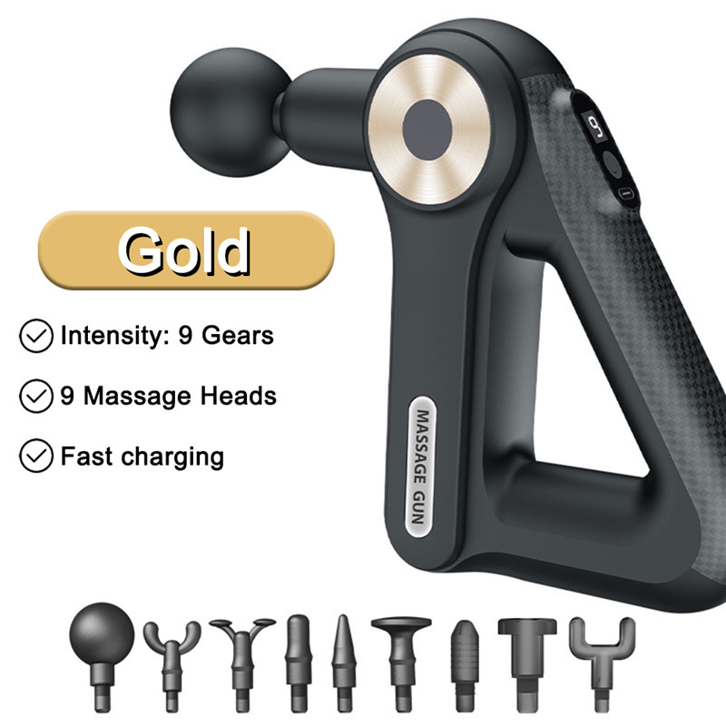 9 In 1 Professional Fascia Massager Muscle Relaxation Vibration Machine Neck Back Leg Body Shaping Massage Instrument Relief