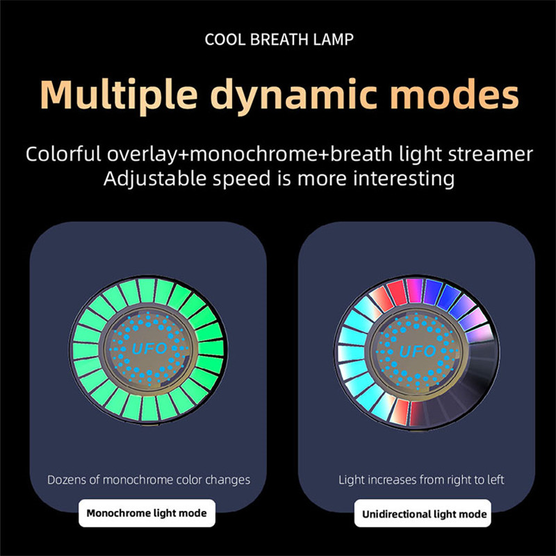 UFO Game Bluetooth Earphone Colorful RGB Light Effect Wireless Headphone TWS HIFI Stereo Headset Noise Reduction Earbud With Mic