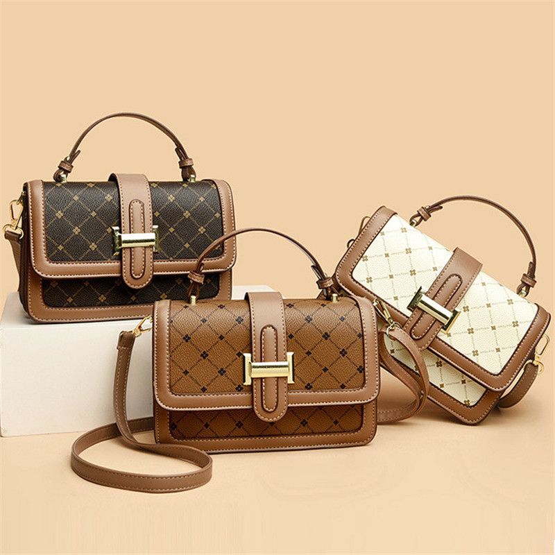 Luxury Women Shoulder Bag PU Leather Small Square Bag Handbag Purse Fashion Tote Bags Ladies Messenger Crossbody Bag
