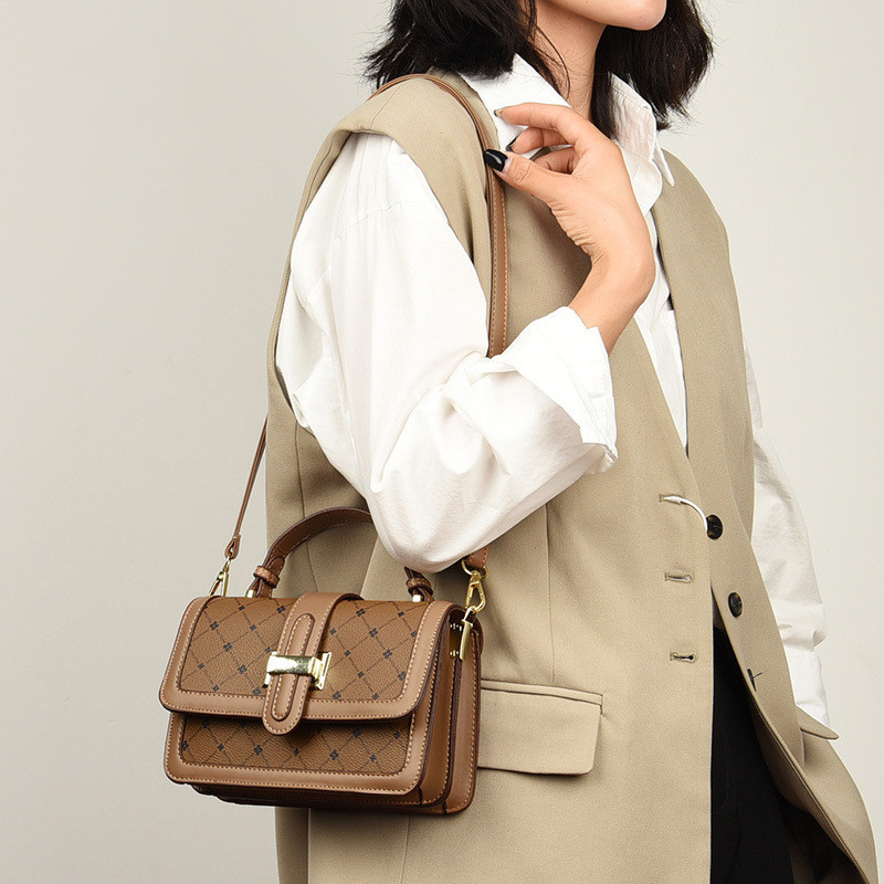 Luxury Women Shoulder Bag PU Leather Small Square Bag Handbag Purse Fashion Tote Bags Ladies Messenger Crossbody Bag