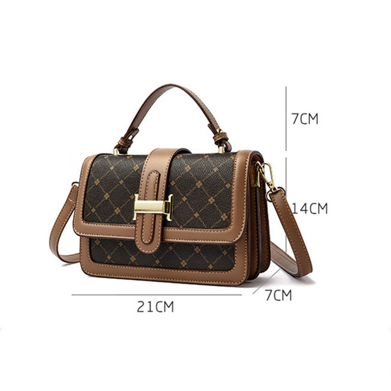 Luxury Women Shoulder Bag PU Leather Small Square Bag Handbag Purse Fashion Tote Bags Ladies Messenger Crossbody Bag