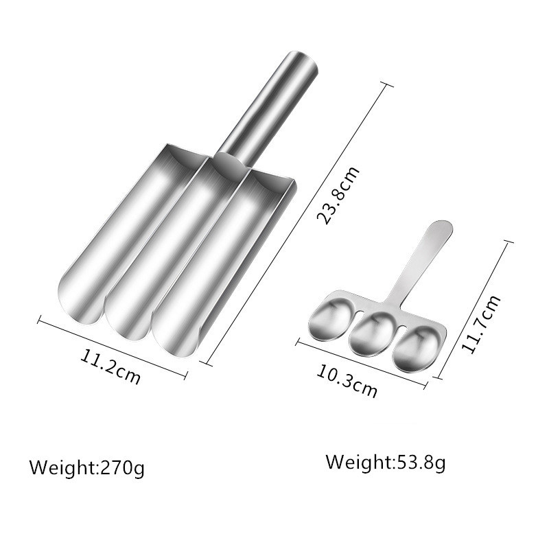 304 Stainless Steel Meatball Scoop Maker Meatball Shape Ball Maker Fish Ball Meatball Mold Shrimp Slider Croquette Mold Tool