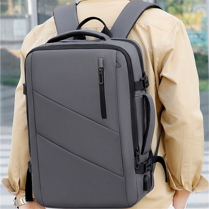 Classic Travel Backpacks Men Business Backpack School Bag Expandable Large Capacity Laptop Bakcpack Waterproof Fashion Rucksack